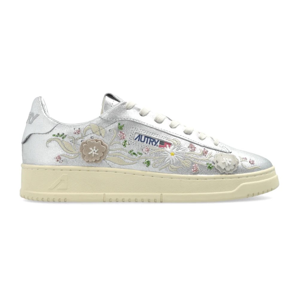 Autry Women's Gray Sneakers, 3 Uk, Dallas Low Trainers