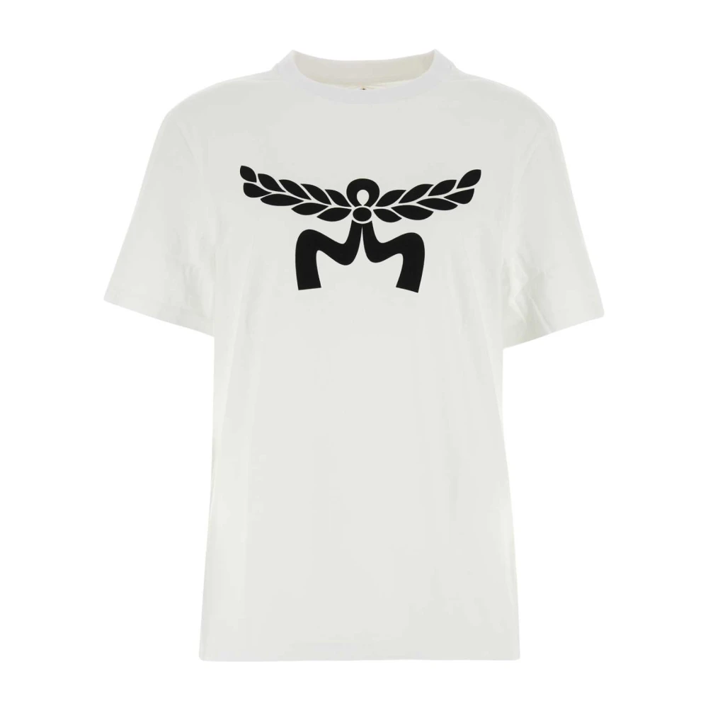 MCM Witte katoenen T-shirt White Dames