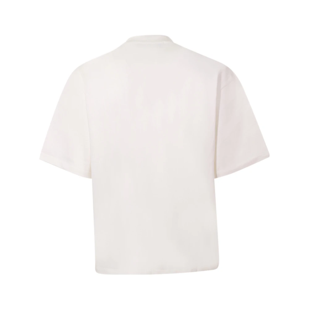 Msgm T-shirt met Grafische Print Wit White Heren