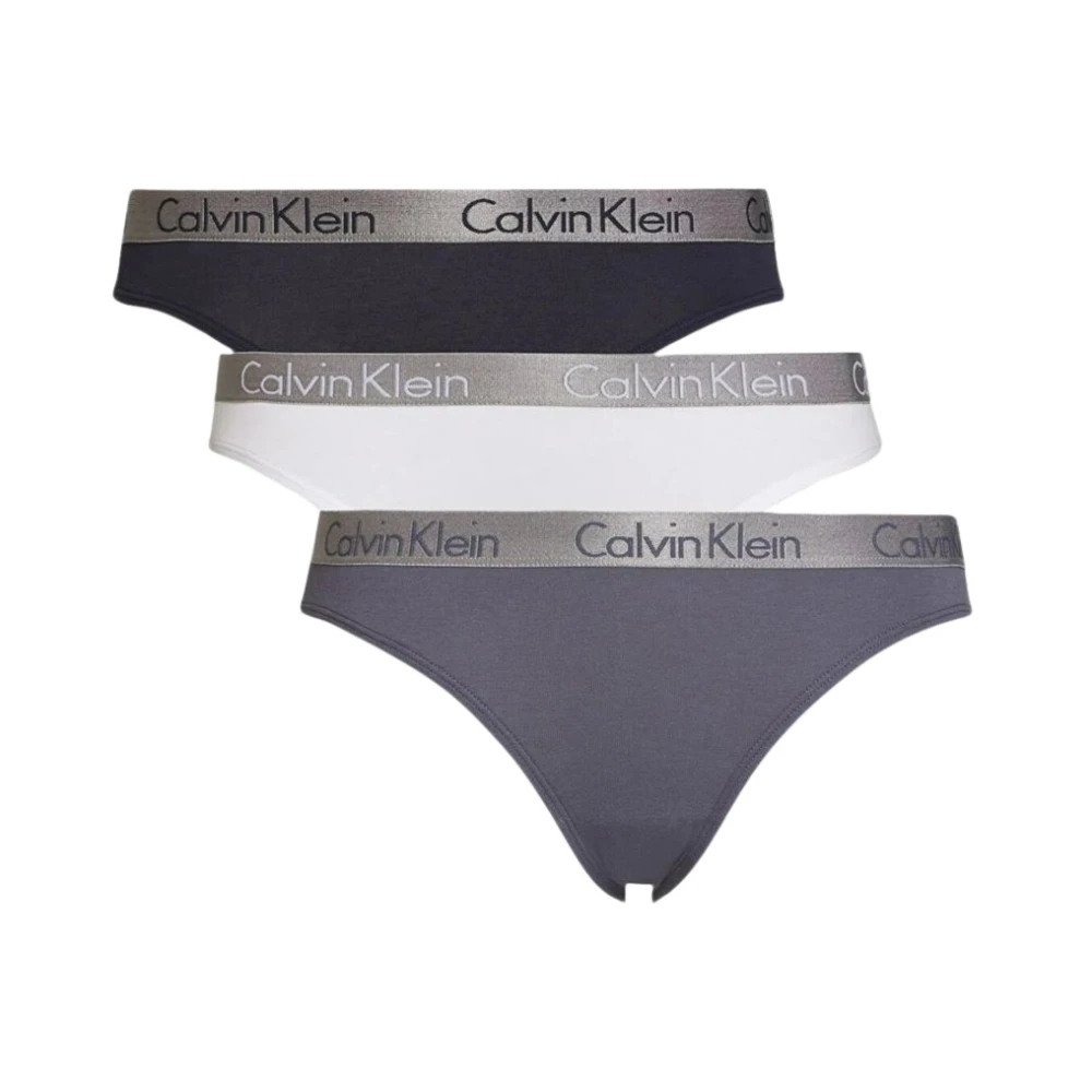 Calvin Klein 3-pack trosor i 3 färger, bomull-elastanblandning Multicolor, Dam