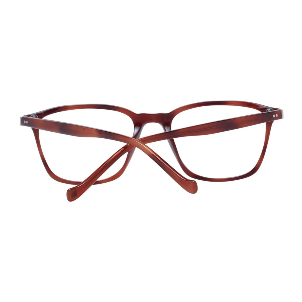 Hackett Bruine Rechthoekige Optische Monturen Blauw-Filter Brown Heren