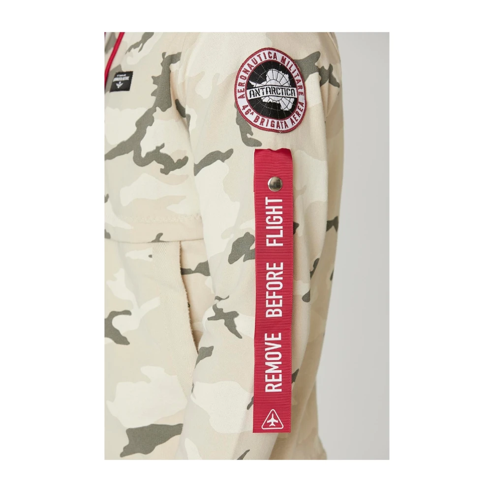aeronautica militare Antarctica Speciale Editie Fleece White Heren