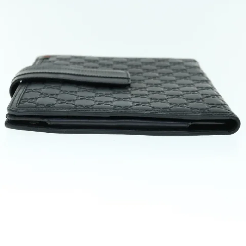 Gucci Vintage Pre-owned Canvas wallets Black Dames