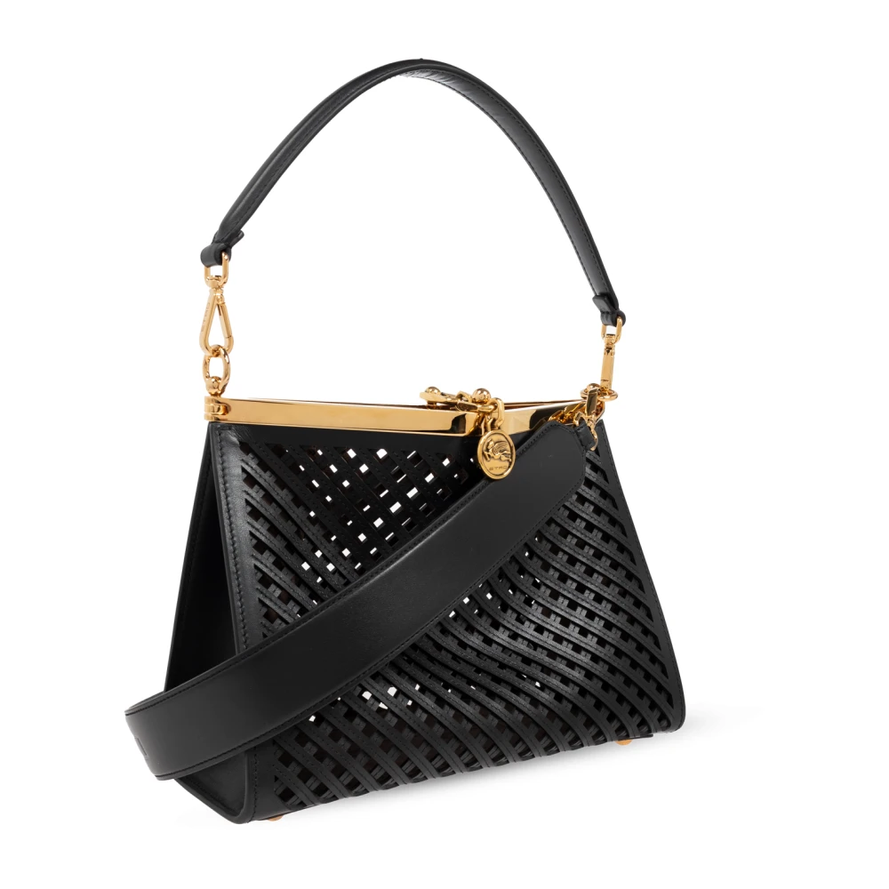 ETRO Schoudertas Vela Medium Black Dames