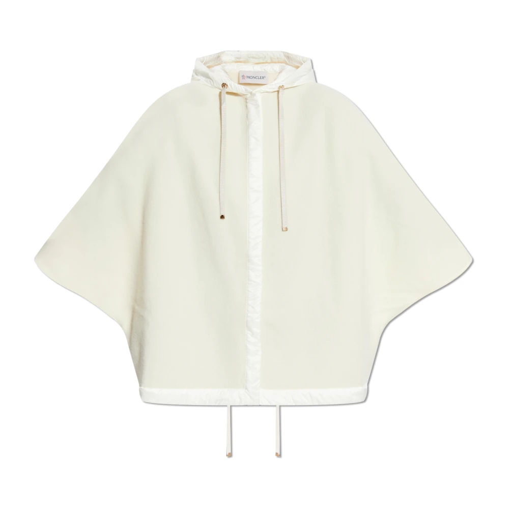 Moncler Wollen Poncho Beige Dames