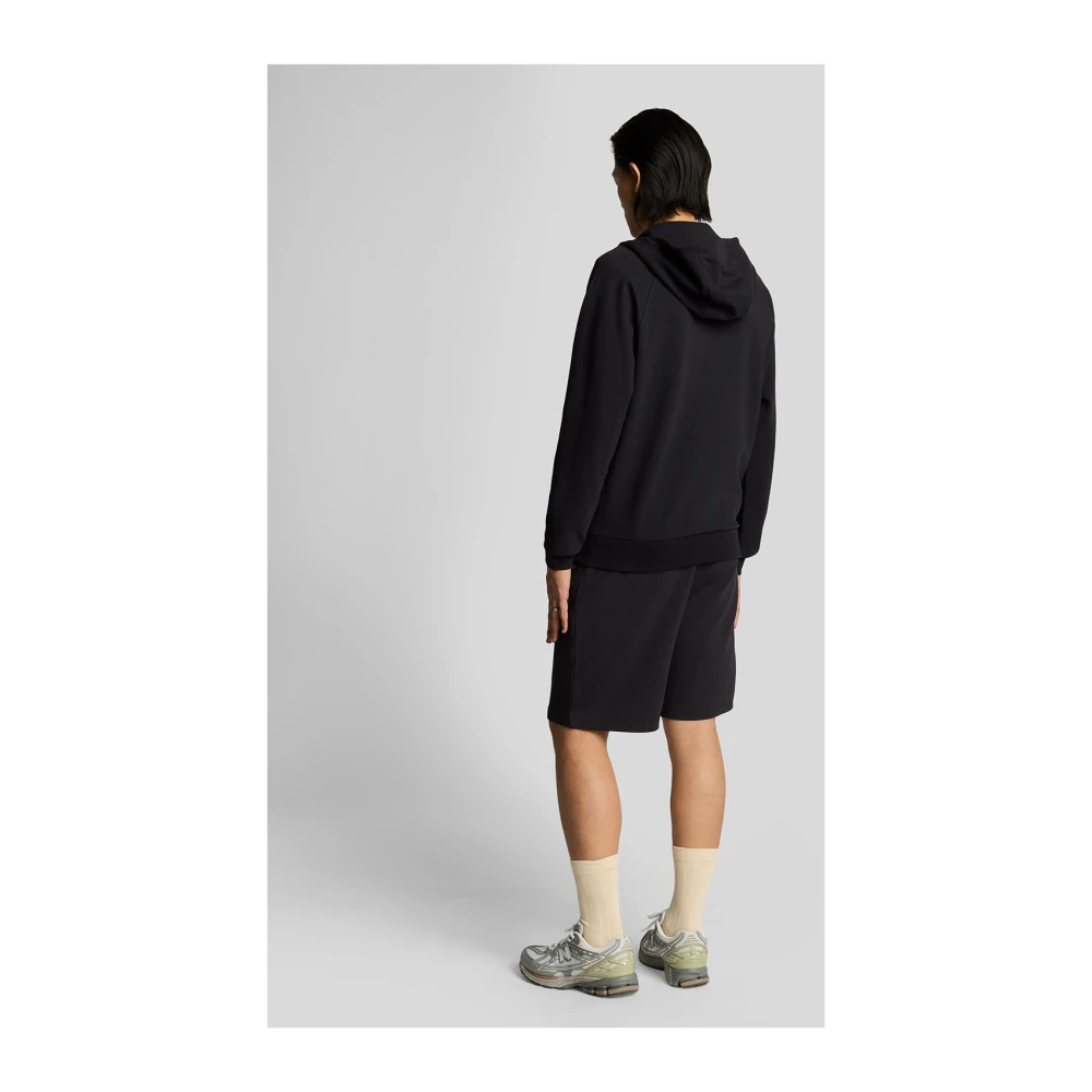 Lyle & Scott Mid Bottoms Diagonal Interlock Shorts Black Heren