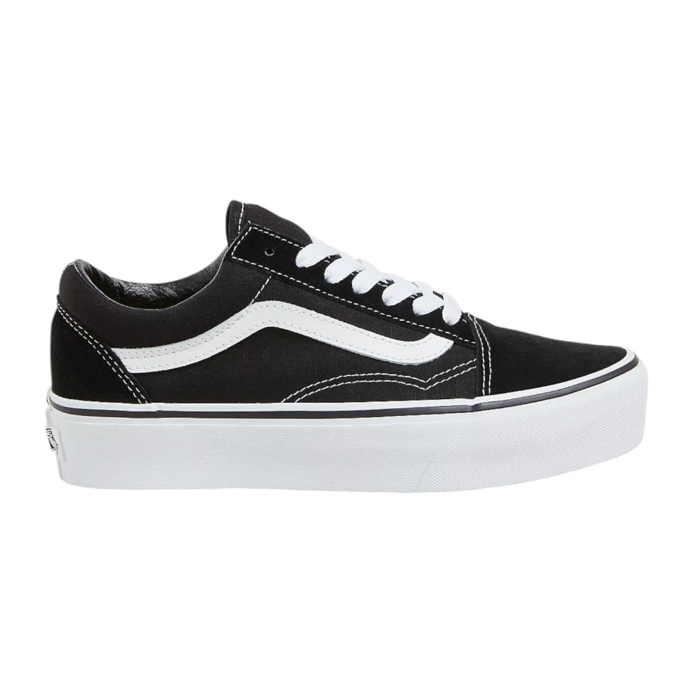 Vans Svarta Platform Sneakers Black, Dam