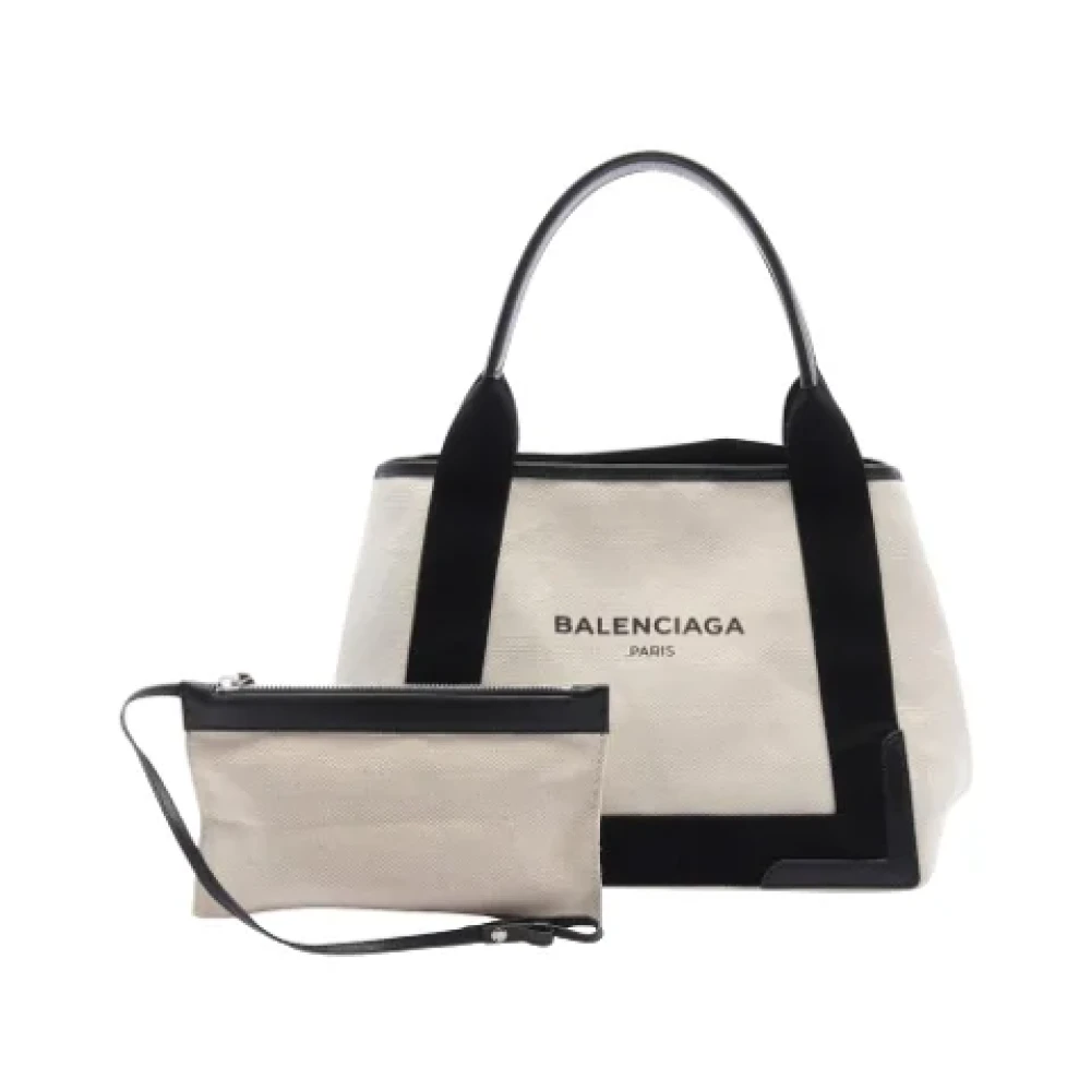 Balenciaga Vintage Pre-owned Canvas balenciaga-bags White Dames