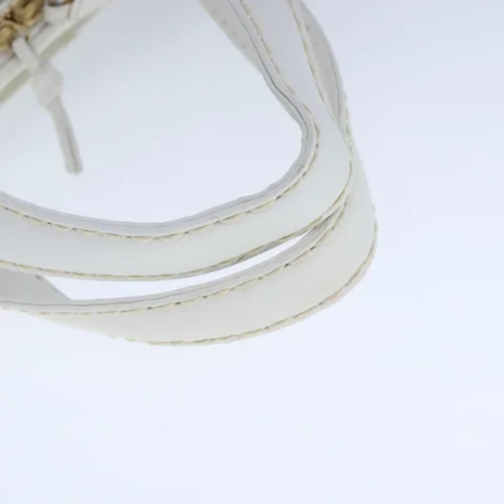 Chanel Vintage Pre-owned Leather handbags White Dames