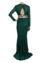 robe-longue-manches-vert-elegance-meraude
