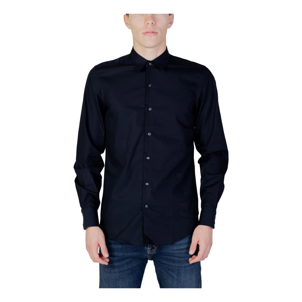 Antony Morato Blauwe Klassieke Knoopshirt Blue Heren
