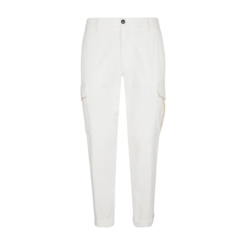Eleventy Men's White Chinos, W36, Slim Fit Trouser
