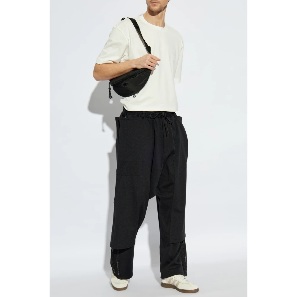 Y-3 Dubbel gelaagde broek Black Heren
