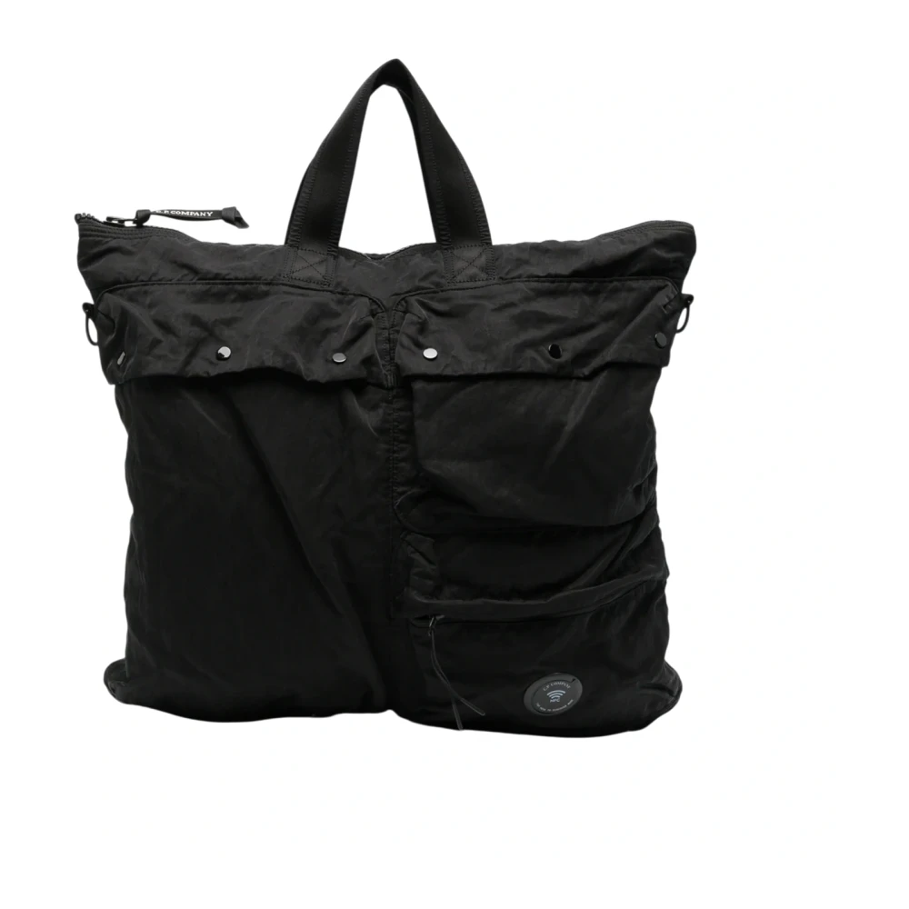 C.p. Company , Backpacks, Unisex, Black, One Size, Nylon B Lens Shoulder Bag