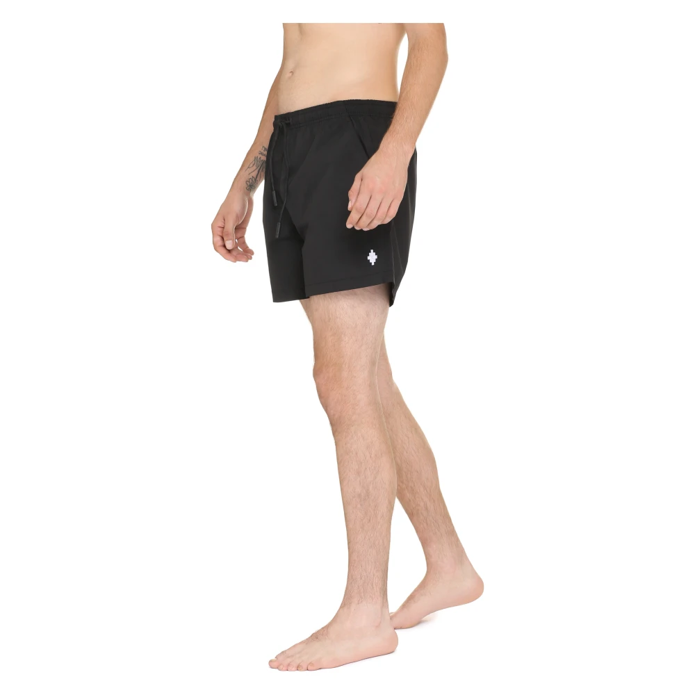 Marcelo Burlon Zwemshorts met mesh voering Black Heren