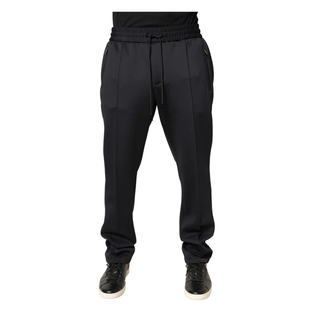 Dolce & Gabbana Black Polyester Skinny Jogger Trouser Pants - IT50 | L - Image 3