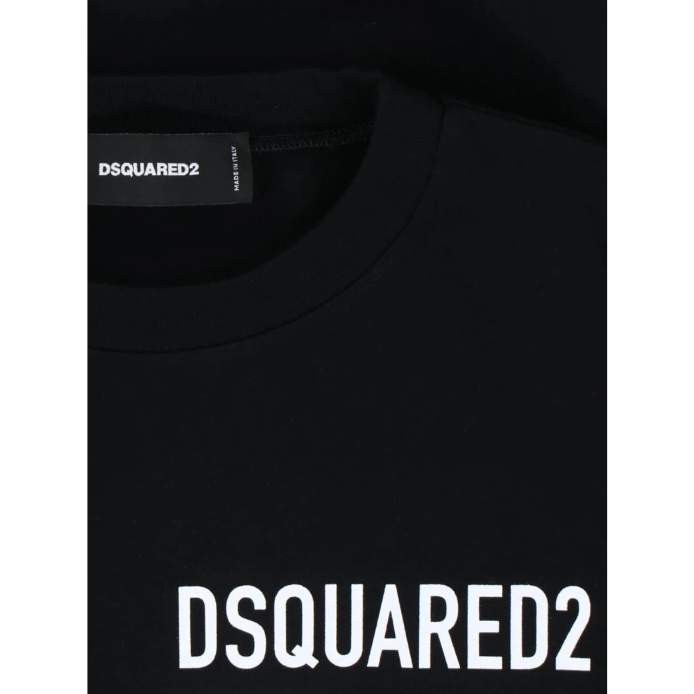 Dsquared2 Zwarte T-shirt voor mannen Black Heren