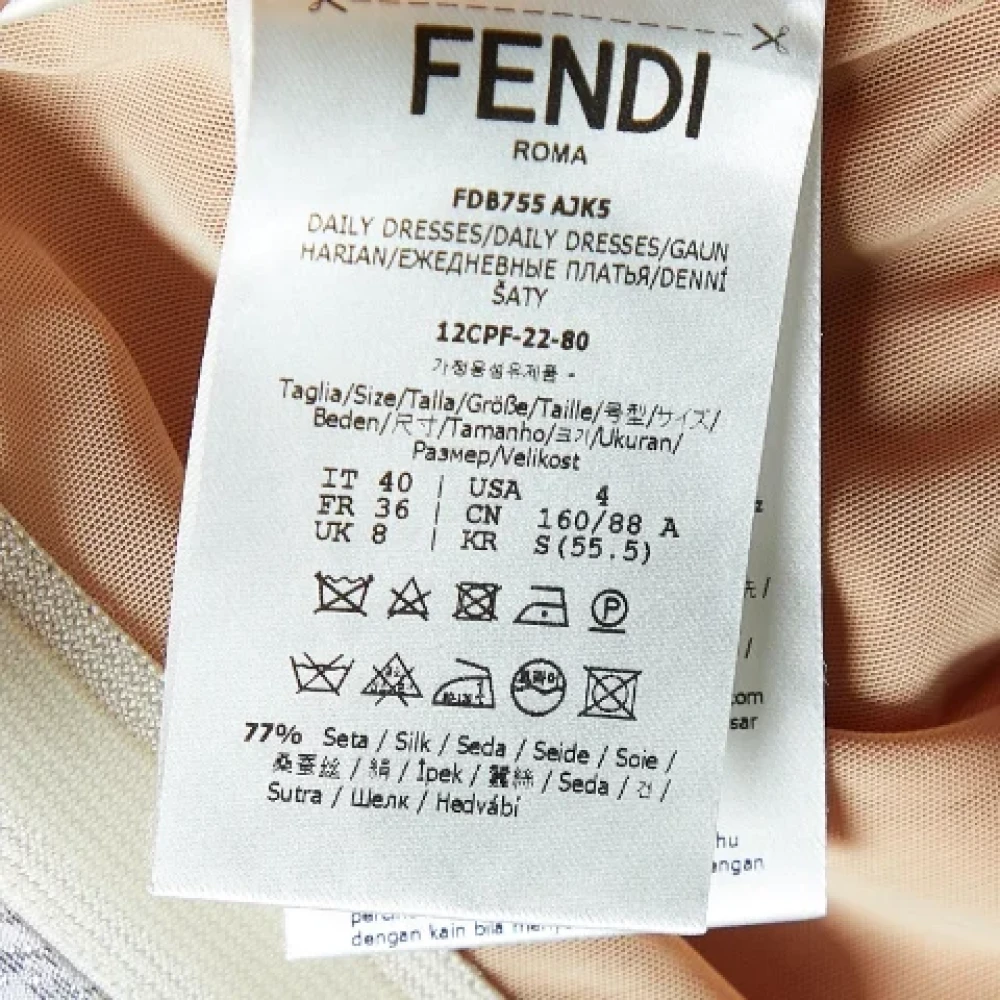 Fendi Vintage Pre-owned Fabric dresses Multicolor Dames