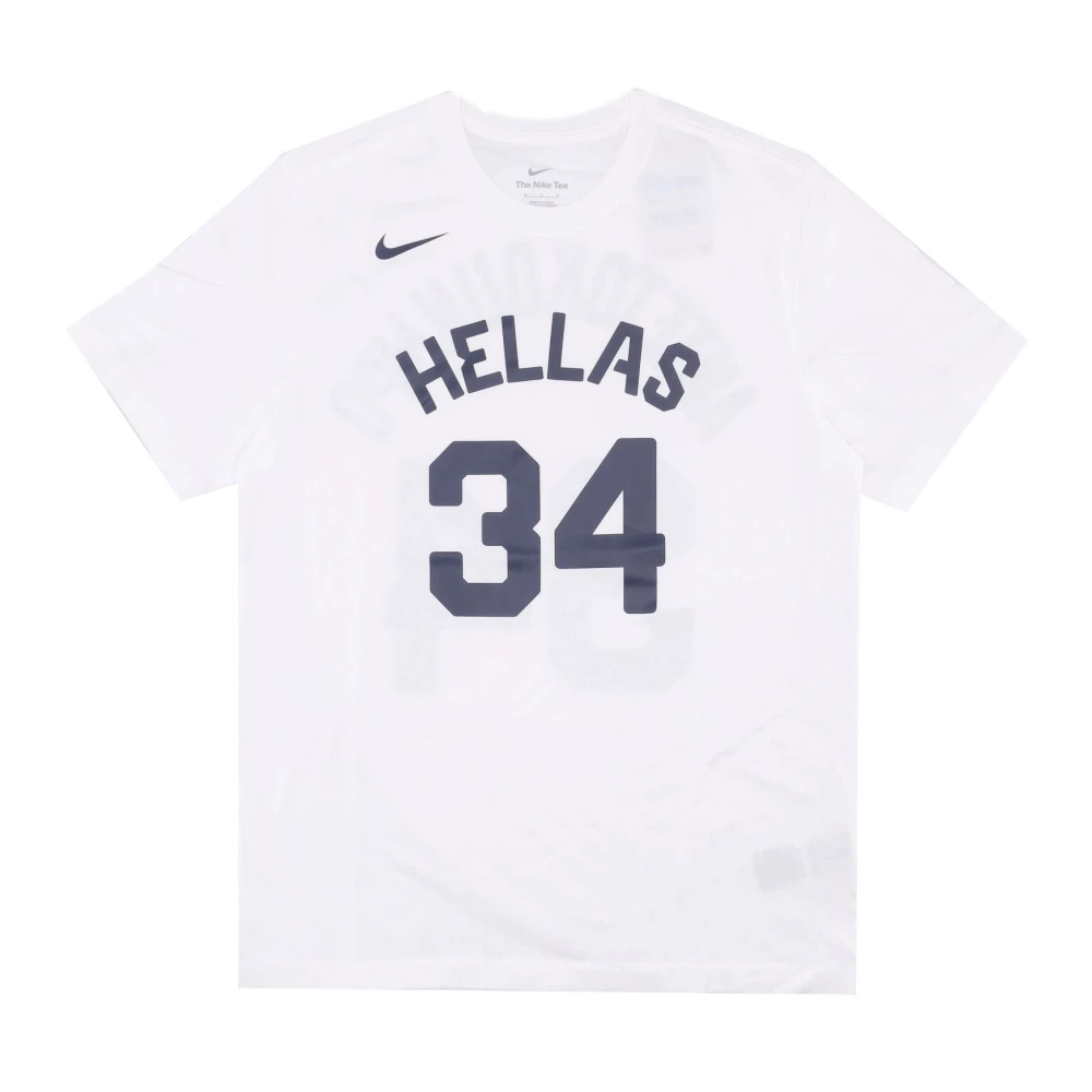 Nike Giannis Antetokounmpo Griekenland Basketbal Tee White Heren