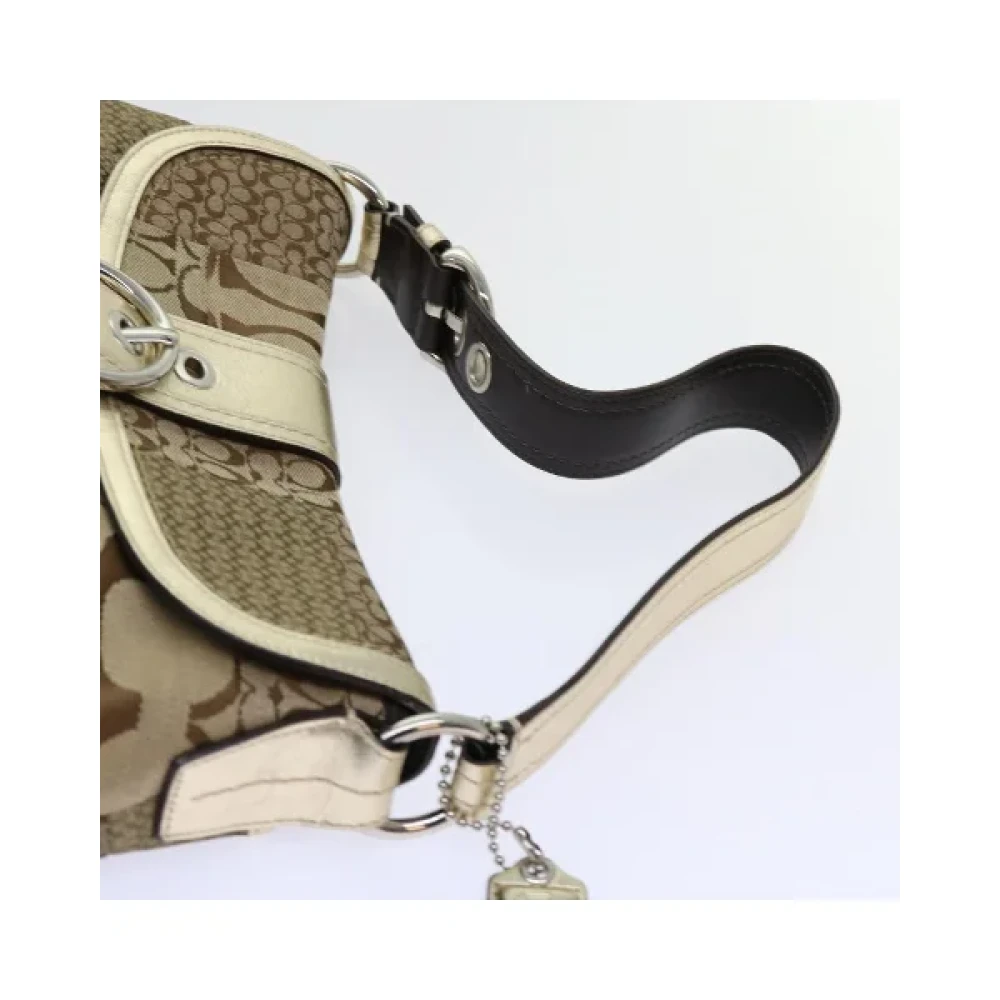 Coach Pre-owned Canvas shoulder-bags Beige Dames