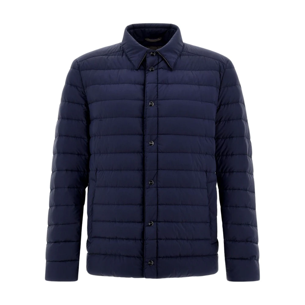 Herno Ecoage Blauwe Jas Blue Heren