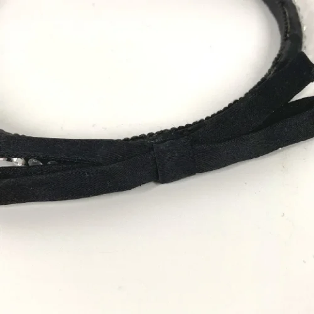 Miu Pre-owned Fabric hair-accessories Black Dames