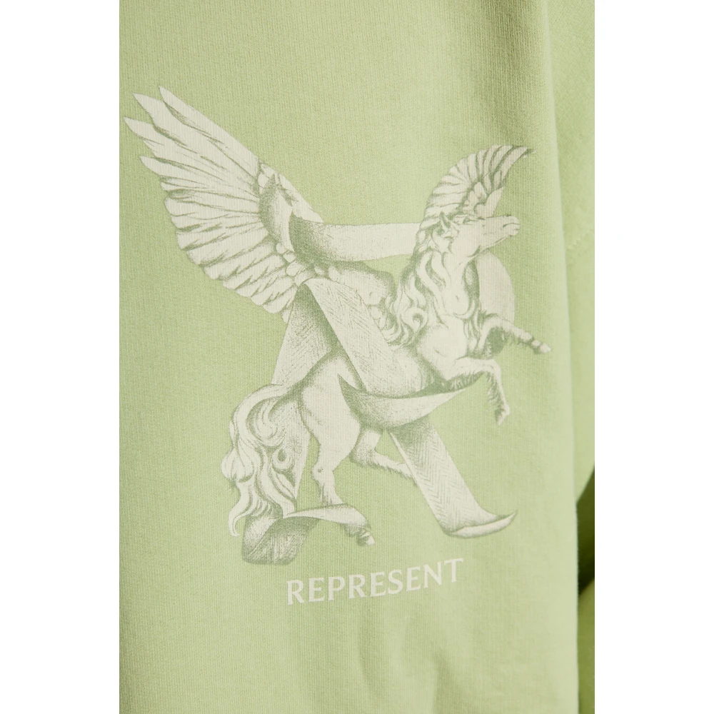 Represent Sweatshirts & Hoodies Green Heren