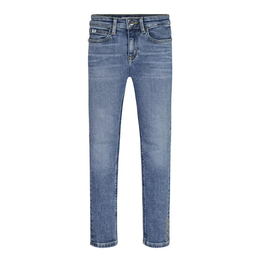 Calvin Klein Jeans Girls Blue Jeans, 14 Y, Five-Pocket Jeans