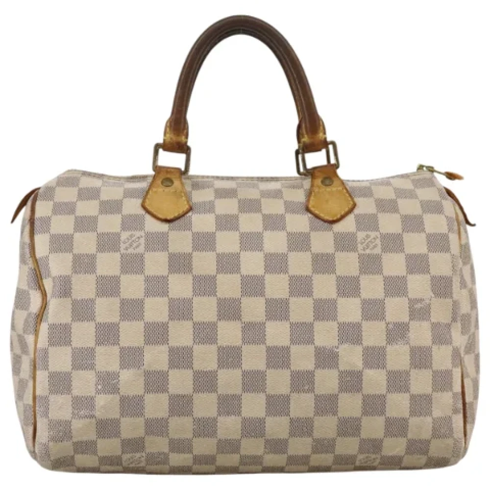 Louis Vuitton Vintage Pre-owned Canvas handbags White Dames