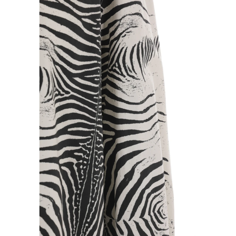 Roberto Cavalli Zebra Print Overhemdjurk White Dames