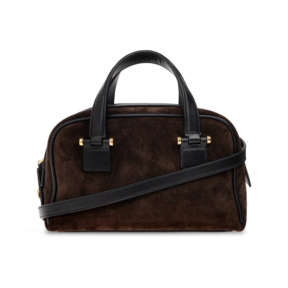 Ami Paris Donna Marrone - Georges Small Bowling Bag - Bags - One Size - Immagine 3