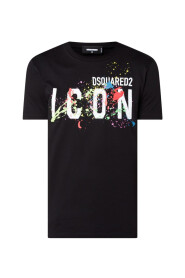 Icon Splatter Cool Czarna Koszulka