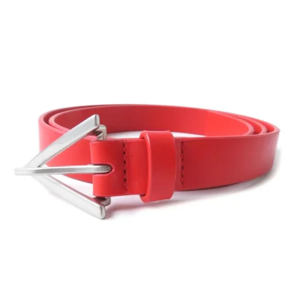 Bottega Veneta Vintage Pre-owned Leather belts Red Dames