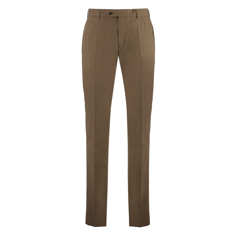 PT Torino Casual katoenen broek met zakken Brown Heren