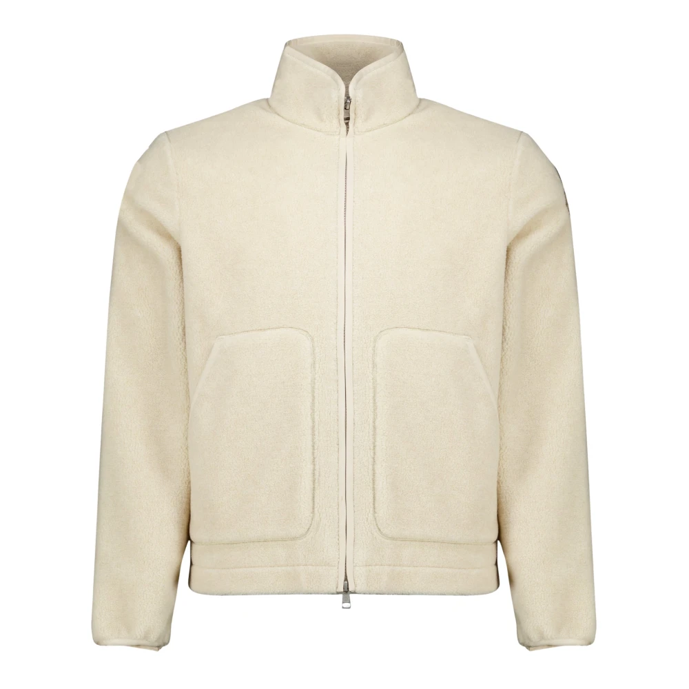 Moncler , Fleece Jackets, Male, Beige, L, Fleece Jacket