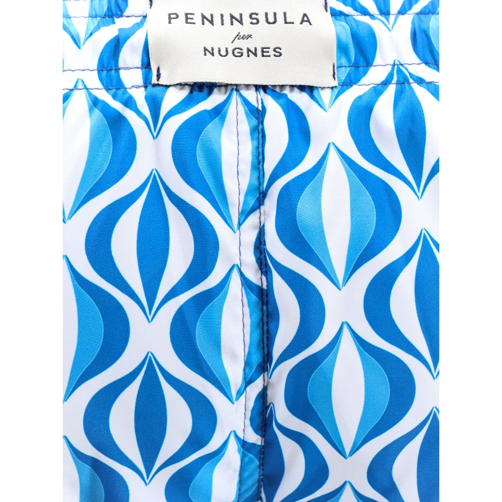 Peninsula Bedrukte gerecyclede zwembroek Blue Heren