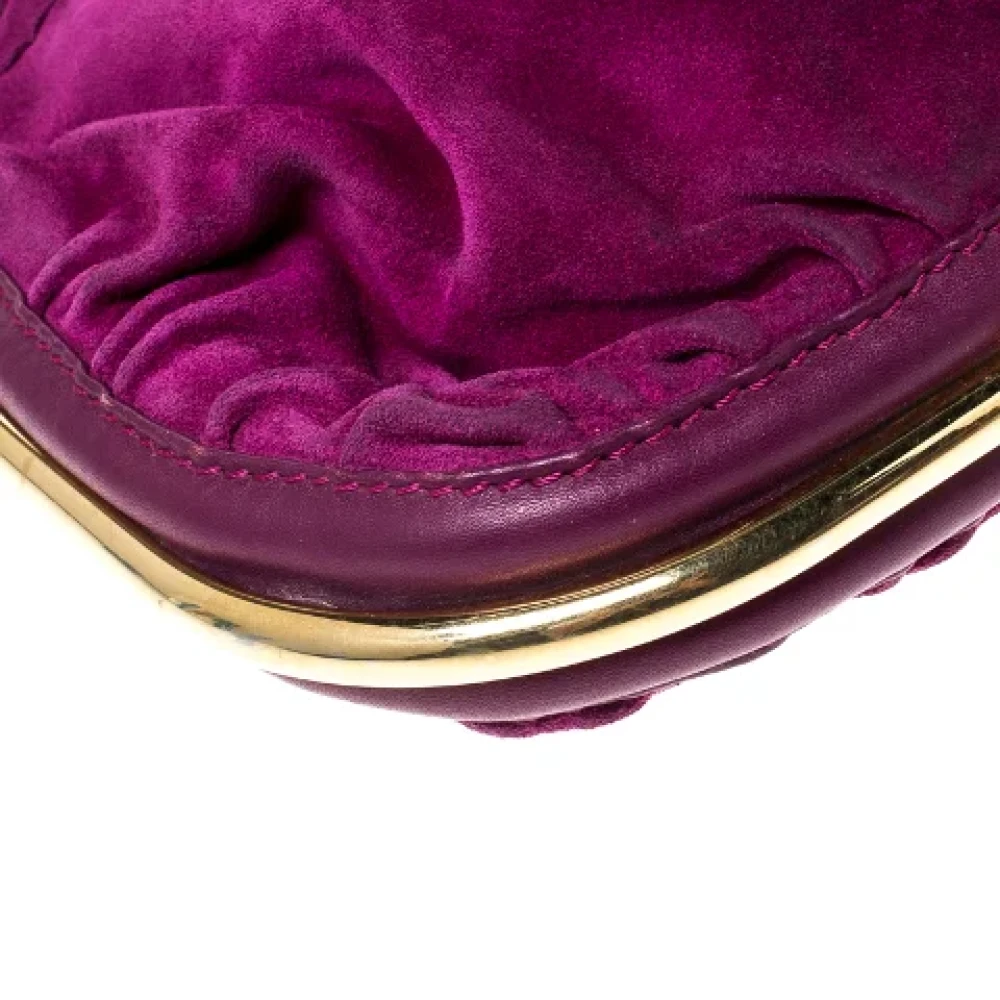 Jimmy Choo Pre-owned Leather handbags Purple Dames