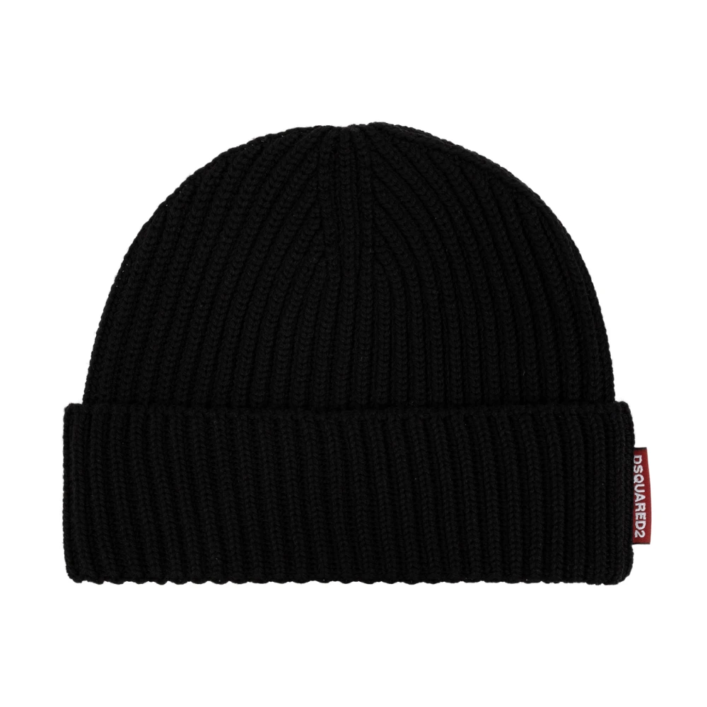Dsquared2 Set: hoed met sjaal Black Dames