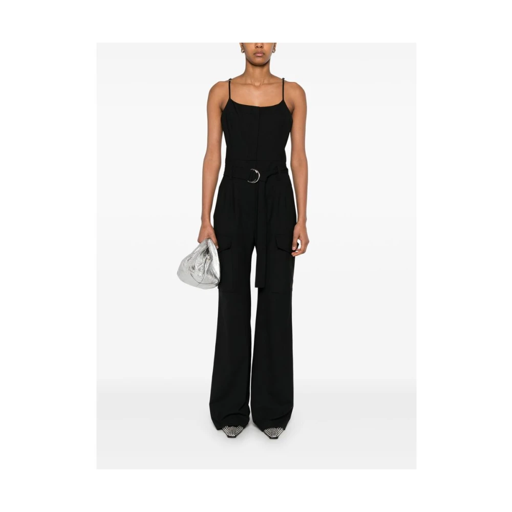 IRO Zwarte Jumpsuit met Verstelbare Bandjes Black Dames