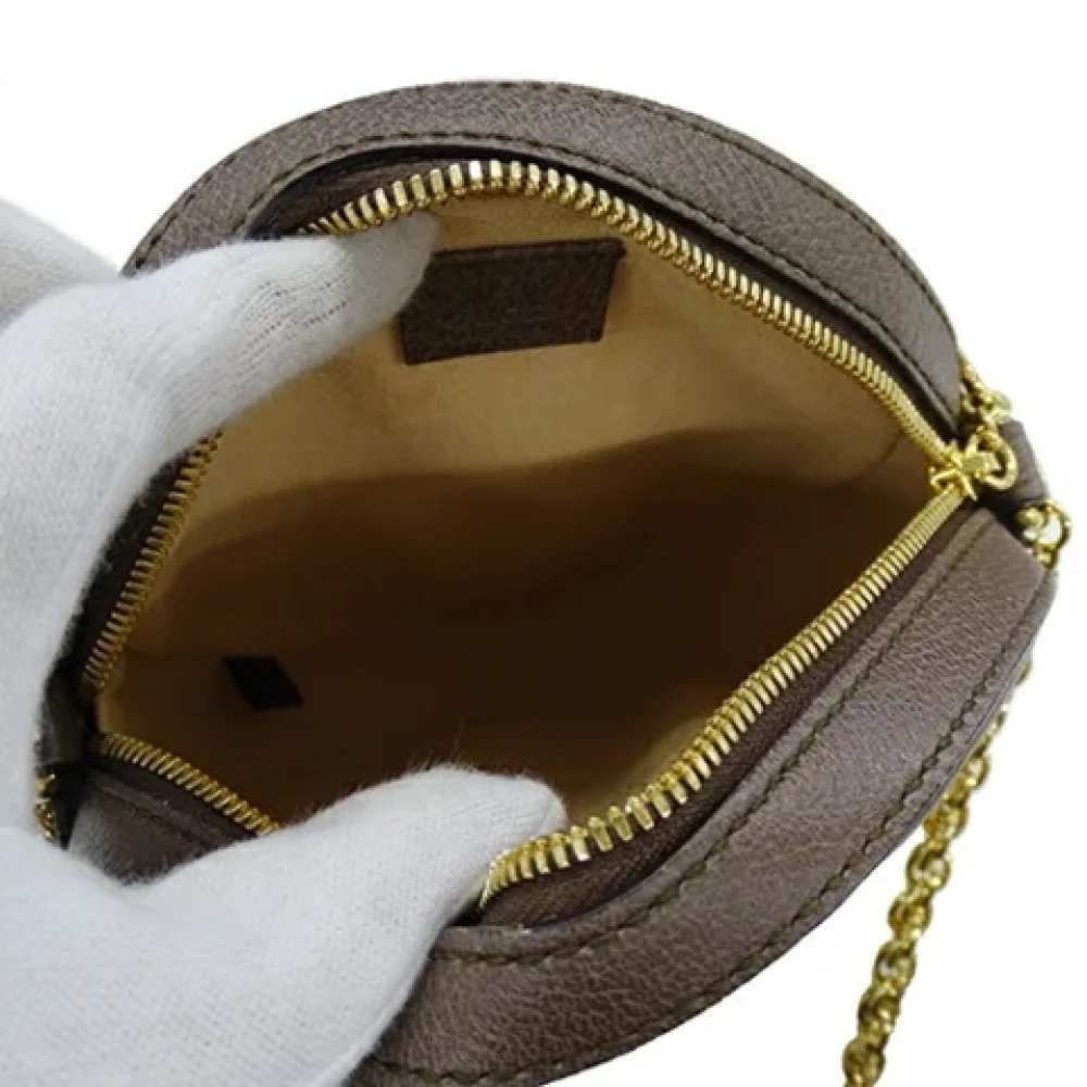 Gucci Vintage Pre-owned Fabric gucci-bags Brown Dames