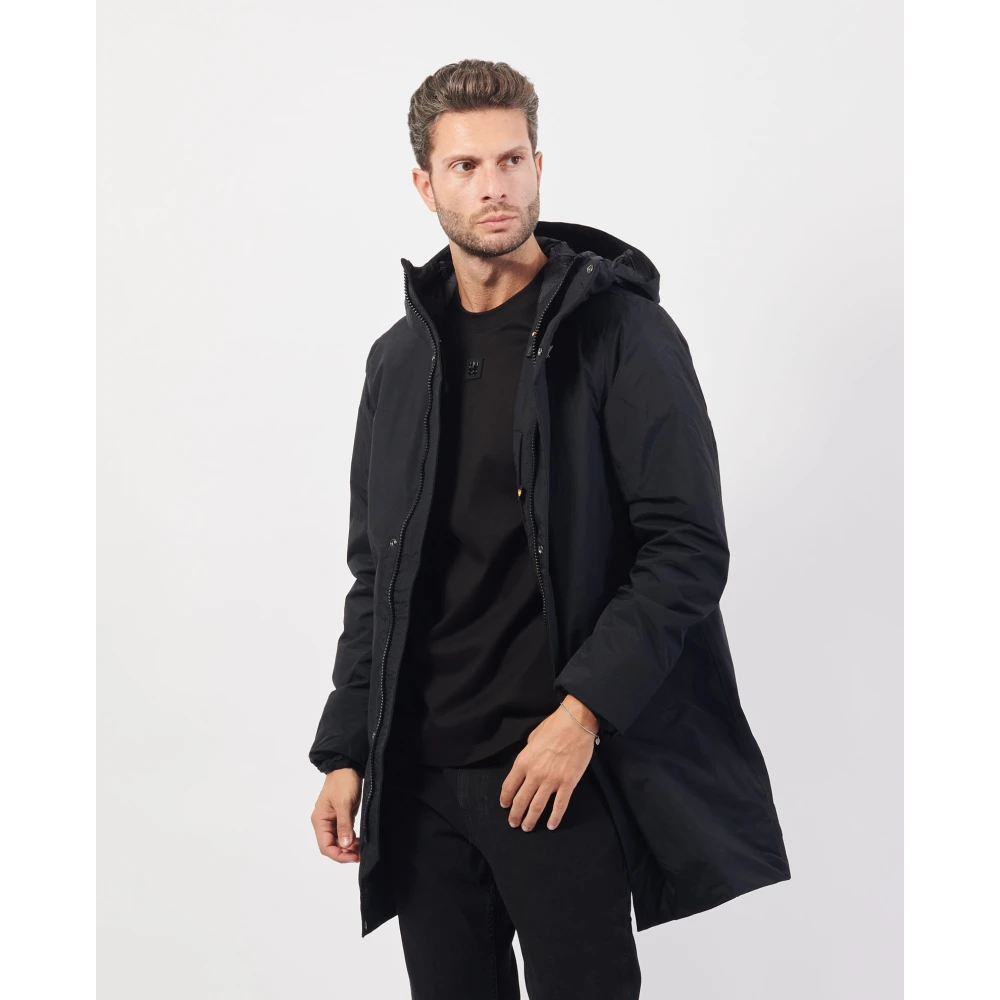 K-way Zwarte Lange Herenjas Thomas Warm Black Heren