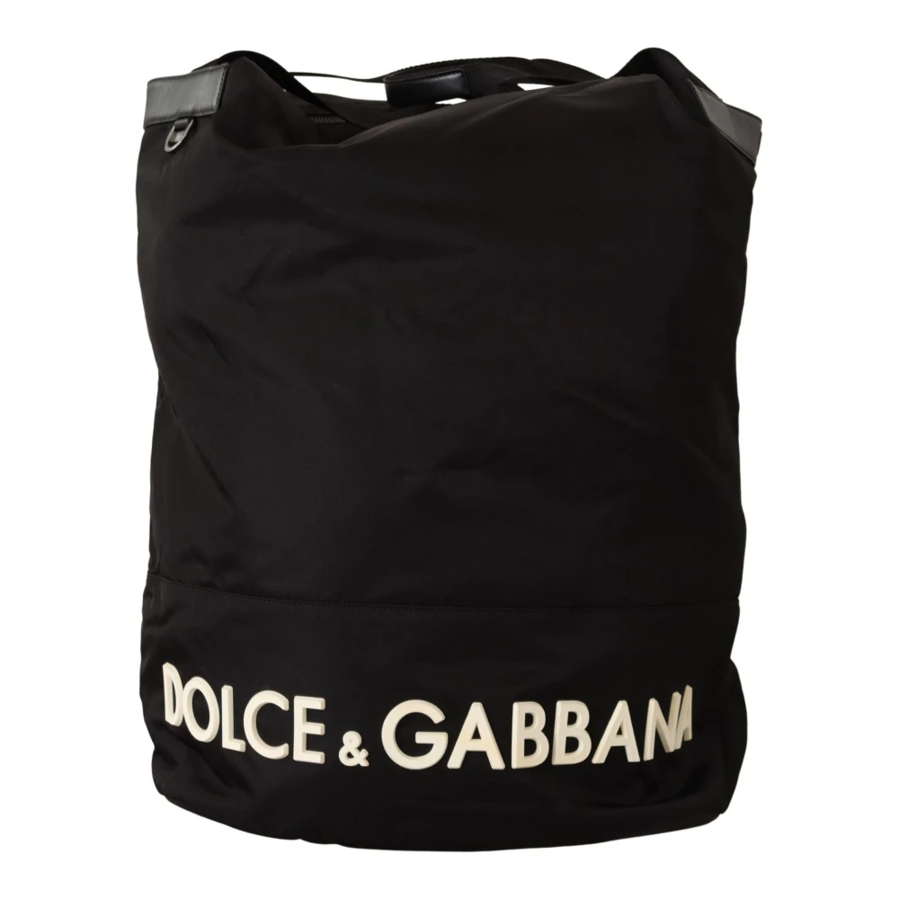 Dolce & Gabbana Weekend Zwarte Nylon Tote Tas Black Heren