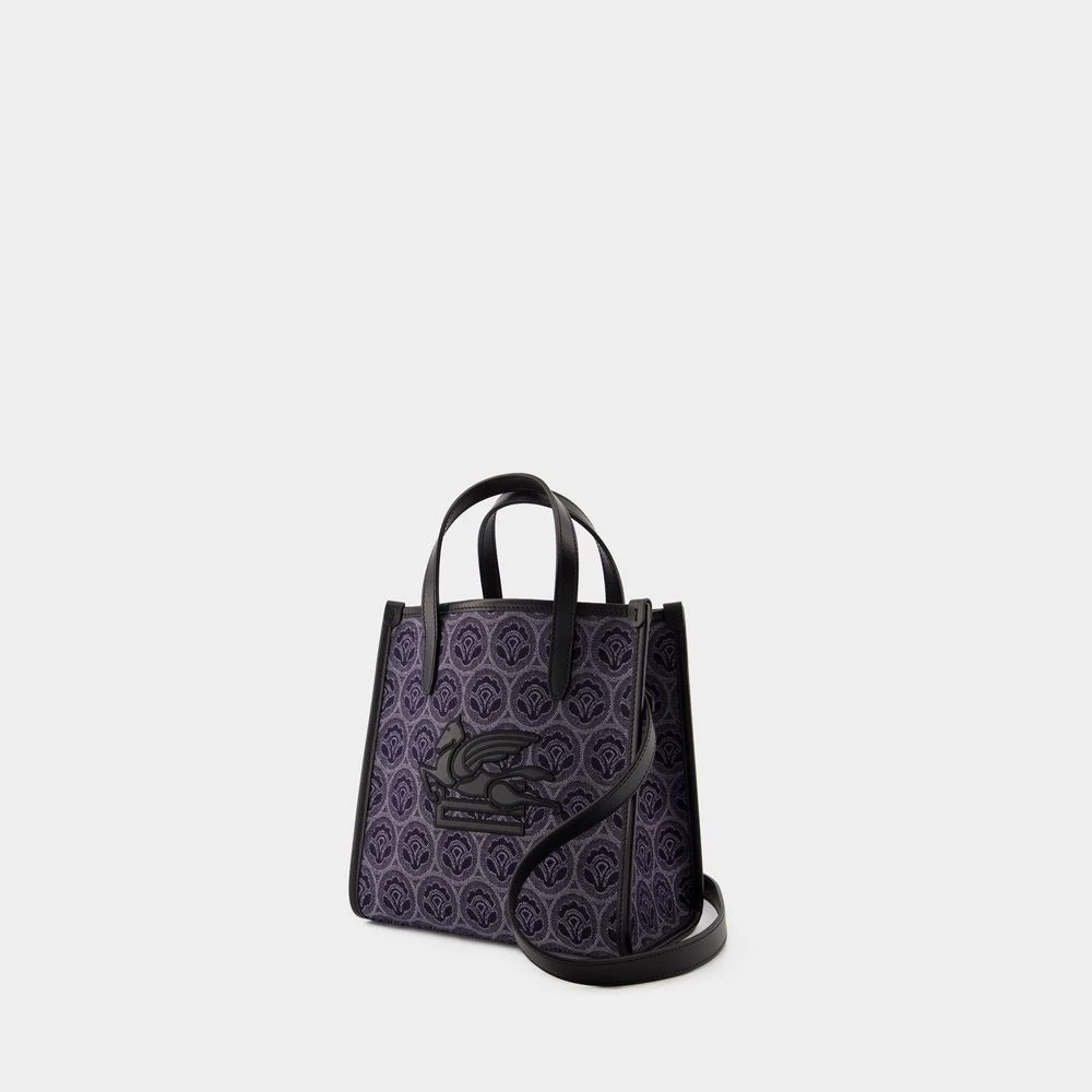 ETRO Bruine Katoenen Shopper Tas met Twee Handvatten Brown Dames
