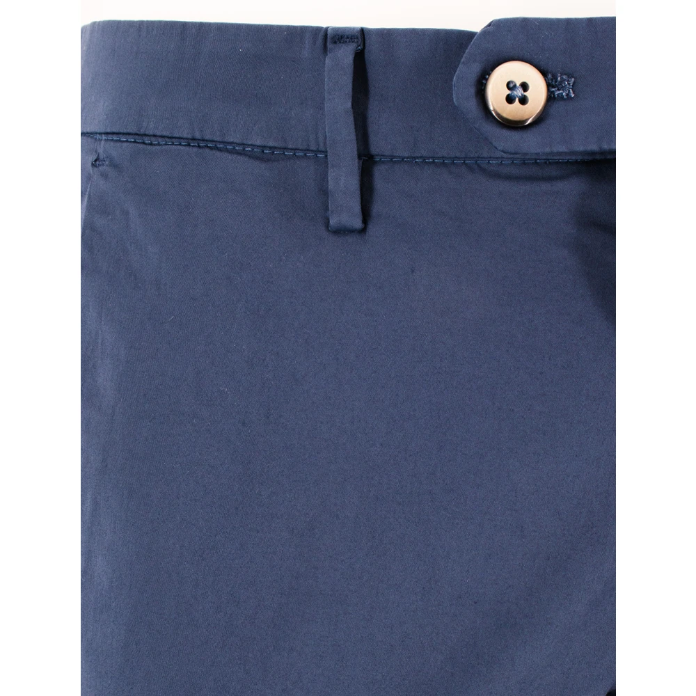 Michael Coal Slim Fit Katoenen Broek Blue Heren