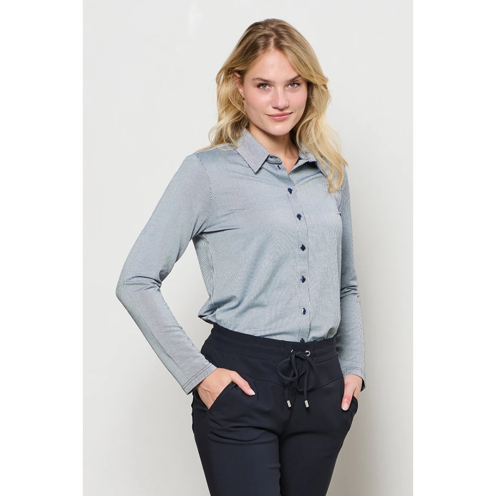 &Co Woman Slim Fit Broek Blue Dames
