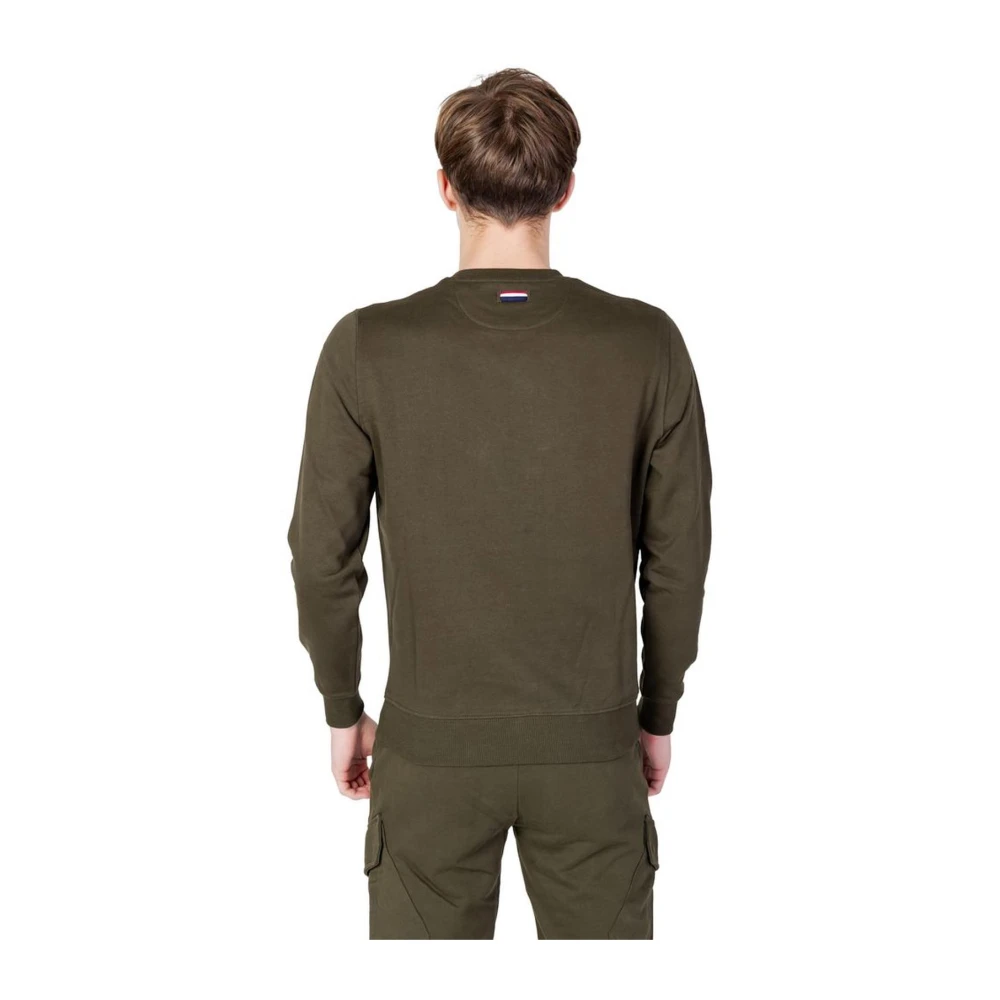 U.s. Polo Assn. Katoenen Hoodie Trui Herfst Winter Collectie Green Heren