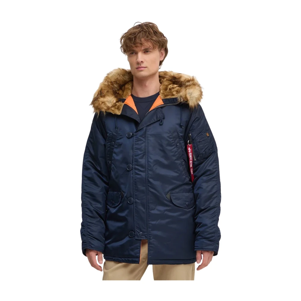 Alpha Industries Uomo Blu Giacche, S, New,
