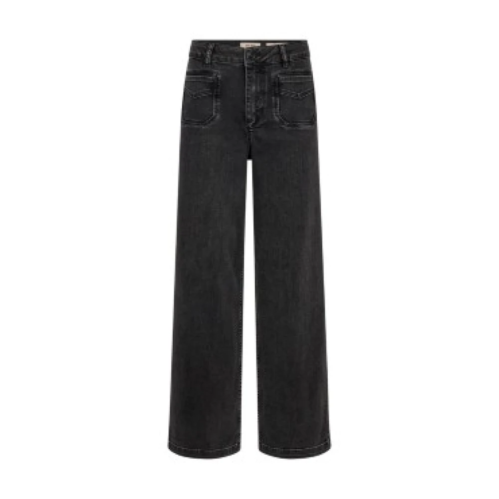 Mos Mosh Women's Gray Colette Jeans - Wide Jeans - W33 - Jeans