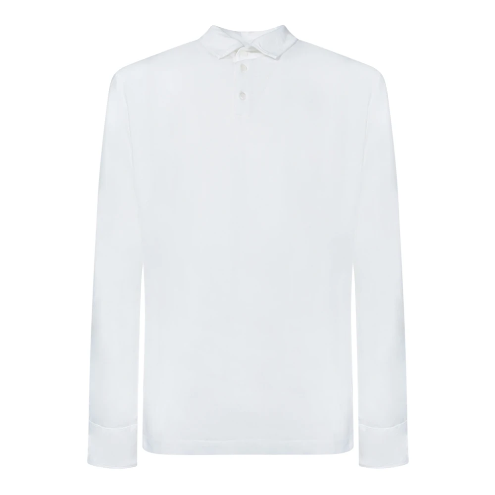 Zanone Mannelijk Wit Tops Heren, 2XL, Katoen, Polo Shirt