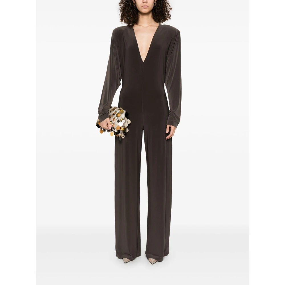 Norma Kamali Dolman Jumpsuit Brown Dames